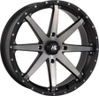 HIGH LIFTER Wheel - HL10 - Front/Rear - Matte Black/Smoke - 20x7 - 4/156 - 4+3 (+10 mm) 20HL10-1656