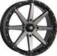 HIGH LIFTER Wheel - HL10 - Front/Rear - Matte Black/Smoke - 20x7 - 4/137 - 4+3 (+10 mm) 20HL10-1637