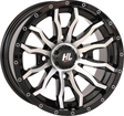 HIGH LIFTER Wheel - HL21 - Front/Rear - Gloss Black w/Machined - 14x7 - 4/156 - 4+3 (+10 mm) 14HL21-1156