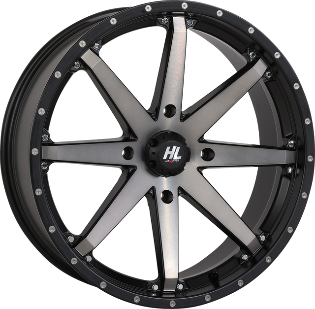 HIGH LIFTER Wheel - HL10 - Front/Rear - Matte Black/Smoke - 14x7 - 4/156 - 5+2 (+30 mm) 14HL10-1656