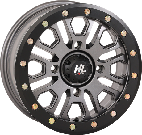 HIGH LIFTER Wheel - HL23 Beadlock - Front/Rear - Gun Metal Gray - 14x7 - 4/137 - 5+2 (+38 mm) 14HL23-1537