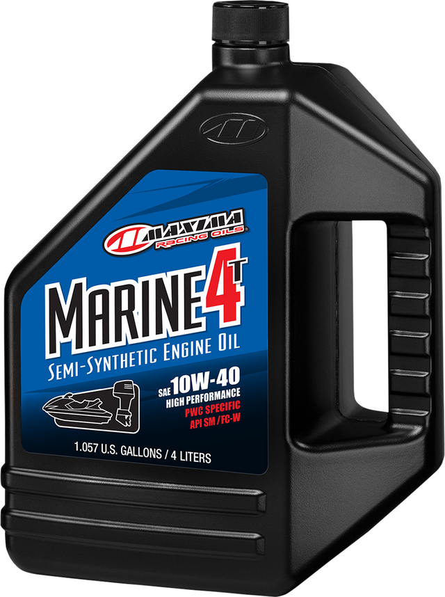 MAXIMA RACING OIL Marine Synthetic Blend 4T Engine Oil - 10W-40 - 4 L 30-529128