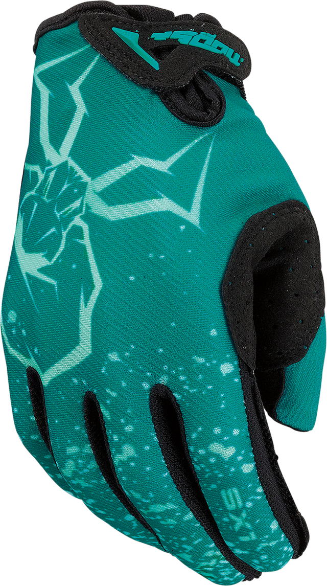 MOOSE OFFROAD Youth SX1™ Gloves - Teal - Medium 3332-1760