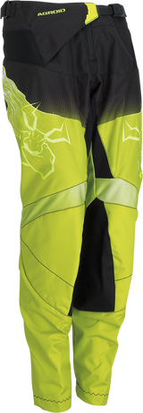 MOOSE OFFROAD Youth Agroid Pants - Hi-Vis/Black - US 28 | Durable Off-Road Riding Pants with Athletic Fit for ATV and Dirt Bike