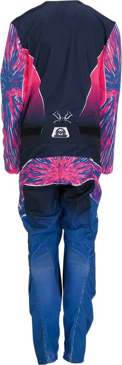Moose Offroad Youth Agroid Pants - Pink/Blue with Athletic Fit, Size US 24 - Compatible with ATV, Dirt Bike, and Off-Road Vehicles
