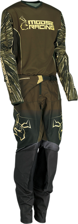 MOOSE OFFROAD Youth Agroid Pants - Olive/Tan - US 26 2903-2289