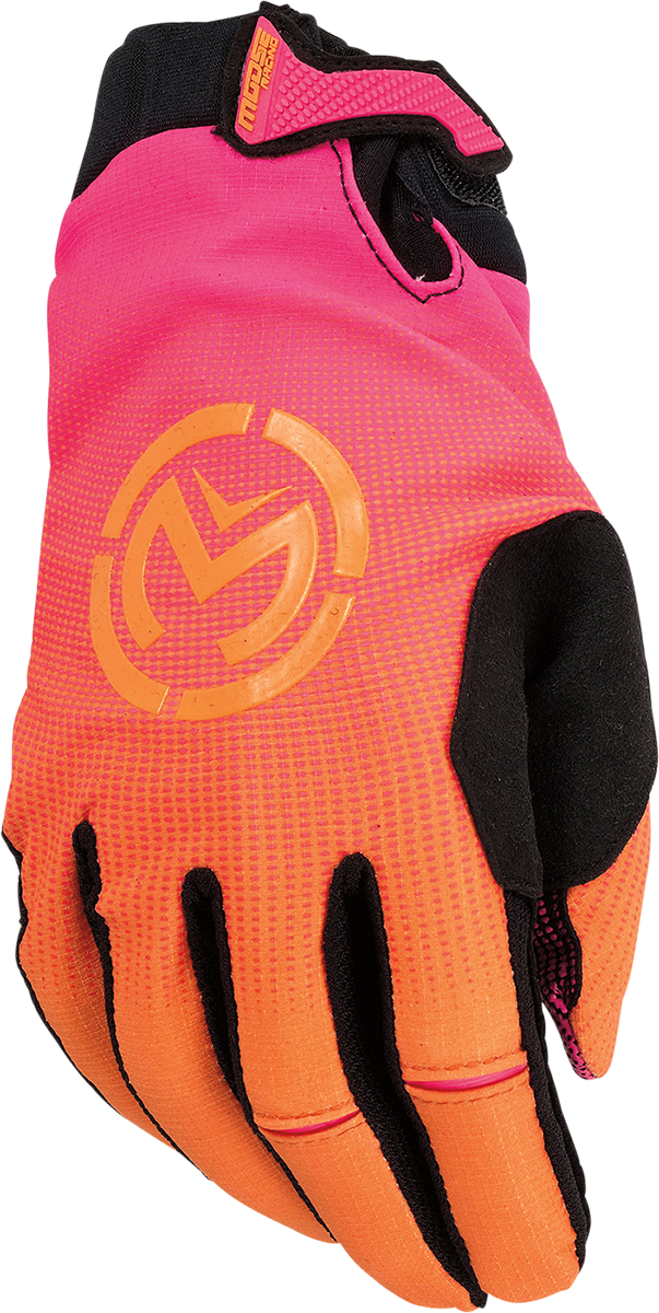 Moose Offroad SX1™ Gloves - Pink/Orange, Medium – Performance Off-Road Racing Handwear for ATV and Dirt Bike