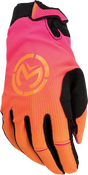 Moose Offroad SX1™ Gloves - Pink/Orange, Medium – Performance Off-Road Racing Handwear for ATV and Dirt Bike