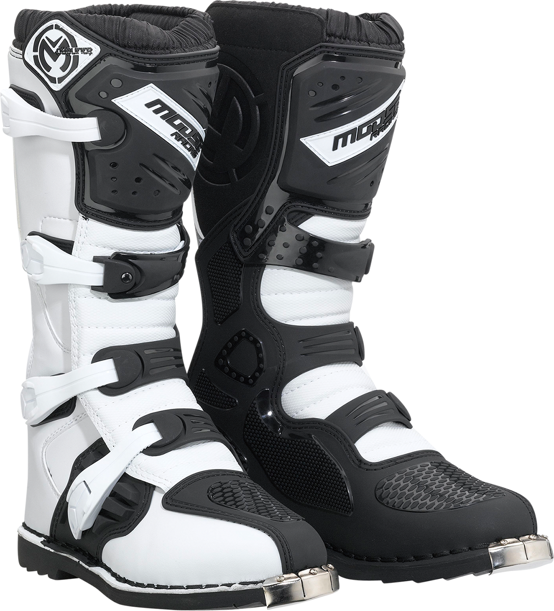MOOSE OFFROAD Qualifier Boots - Black/White - Size 14 3410-2606