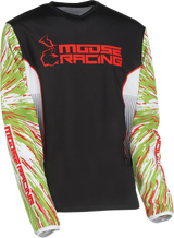 MOOSE OFFROAD Youth Agroid Jersey - Green/Red/Black - XL 2912-2270
