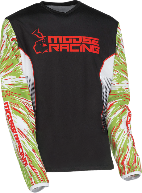 MOOSE OFFROAD Youth Agroid Jersey - Green/Red/Black - XL 2912-2270