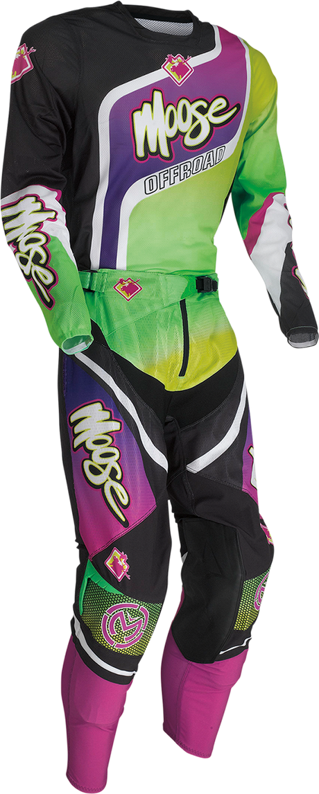 MOOSE OFFROAD Sahara Pants - Purple/Green - US 34 2901-10413