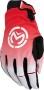 MOOSE OFFROAD SX1™ Gloves - Red/White for Jeep, Truck, and SUV - Large (Part No. 3330-7323)