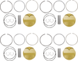 JE PISTONS Piston Kit - 81.00 mm - 13.5:1 CR - Suzuki GSX1300R '99-'07 379435