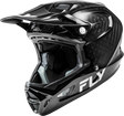Fly Racing Werx R Carbon Helmet Black for Large Sizes - Enhanced Impact Protection and Ventilation