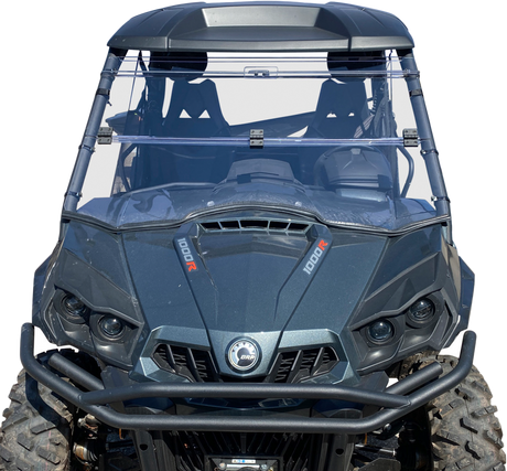 Open Trail Folding Windshield for Can-Am Commander Max 1000 and E Models – Easy Fold Design with Water-Resistant Hinges