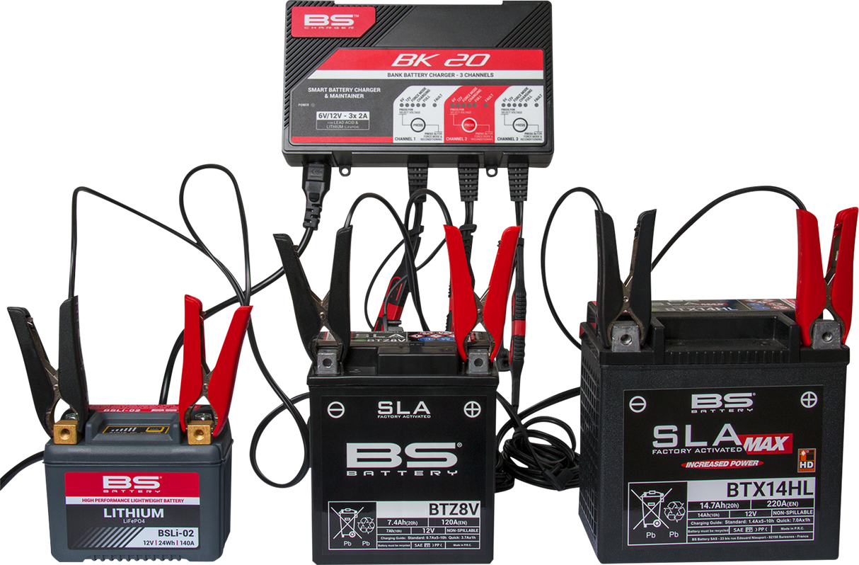 BS BATTERY Battery Charger/Maintainer - BK20 700554