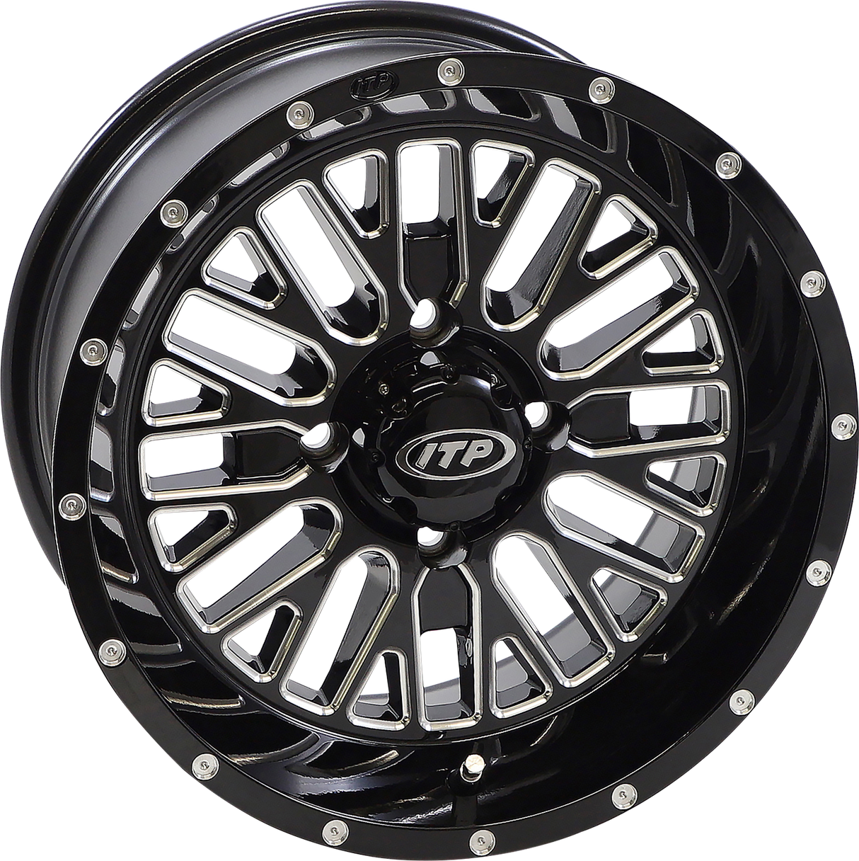 ITP Wheel - Momentum - Front/Rear - Black/Milled - 20x6.5 - 4/137 - 4+2.5 (+10 mm) 2022744731B