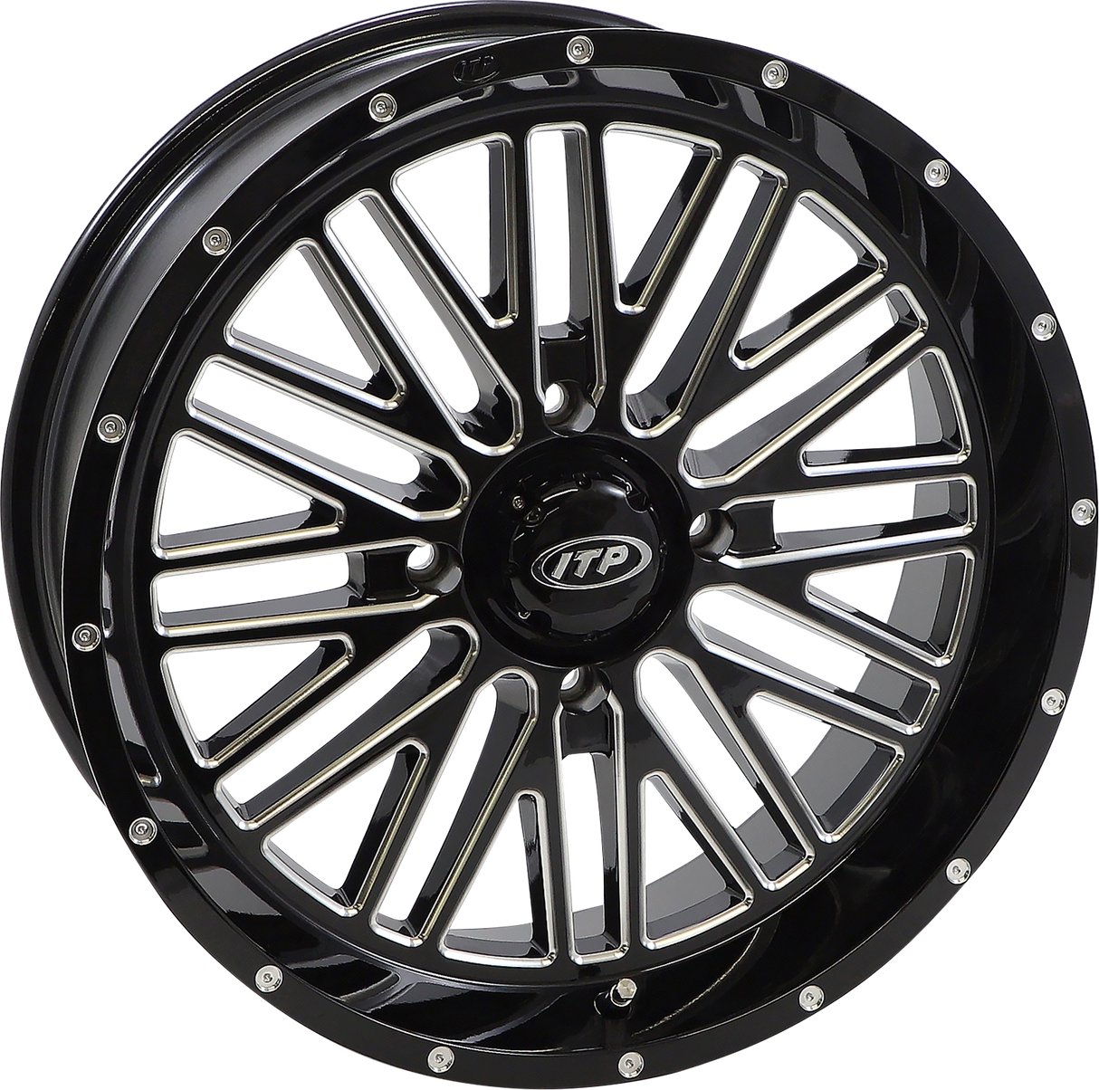 ITP Wheel - Momentum - Front/Rear - Black/Milled - 18x6.5 - 4/137 - 4+2.5 (+10 mm) 1822742731B