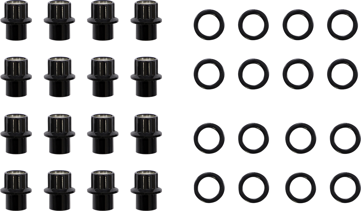 MOOSE OFFROAD Lug Nuts for Carbon Fiber Wheels - Steel, 12mm x 1.50" (16 Pack) - Compatible with Jeep Wrangler, Ford Mustang, Toyota Tacoma, Chevrolet Silverado, and RAM 1500