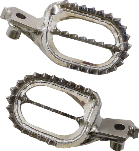 MOOSE OFFROAD Titanium Foot Pegs for Suzuki 50610-SPTF-00S - Lightweight Support for Aggressive Riding