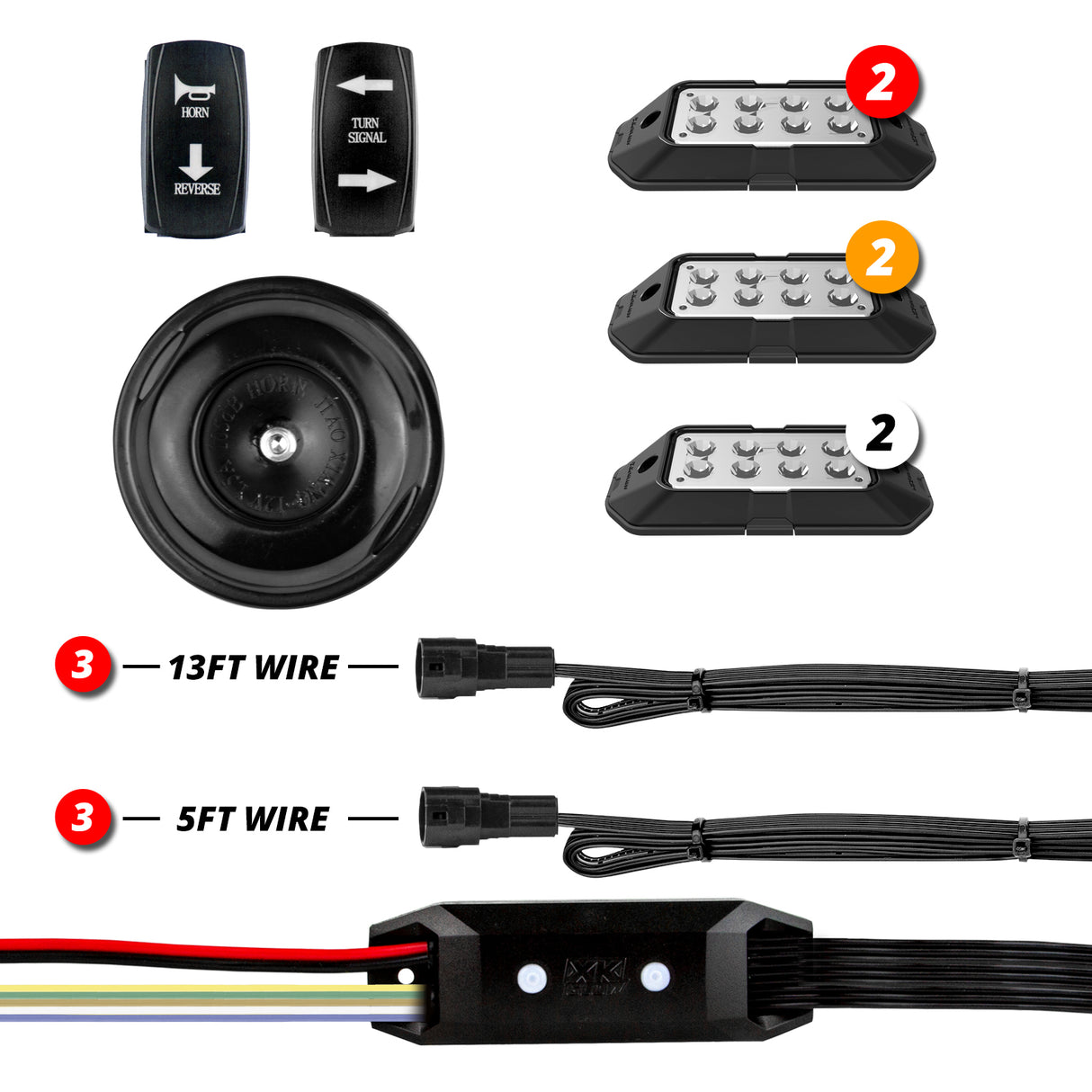 XK GLOW Standard Plug and Play Turn Signal Kit for Select Vehicles