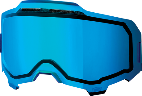 100% Armega Lens - Injected Dual Pane Blue Mirror - Fits ATV, UTV, Motorcycle