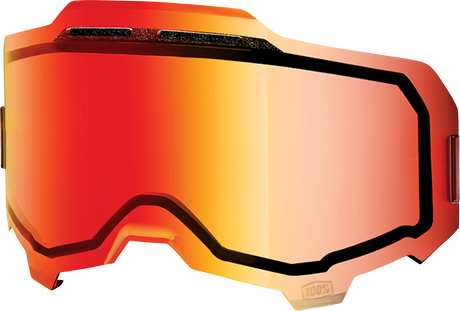 100% Armega Dual Pane Red Mirror Lens (Part #59053-00003) for Off-Road & Motocross Vehicles