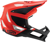 100% Trajecta Helmet - Fidlock Magnetic Snap Buckle, Cargo Fluo Red, Large - Enduro & All Mountain Fit