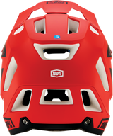 100% Trajecta Helmet - Fidlock Magnetic Snap Buckle, Cargo Fluo Red, Large - Enduro & All Mountain Fit