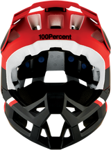 100% Trajecta Helmet - Fidlock Magnetic Snap Buckle, Cargo Fluo Red, Large - Enduro & All Mountain Fit
