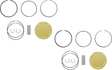 JE PISTONS Piston Kit - 93.00 mm - 10.5:1 CR - Polaris RZR XP1000/General 1000/RS1 379455