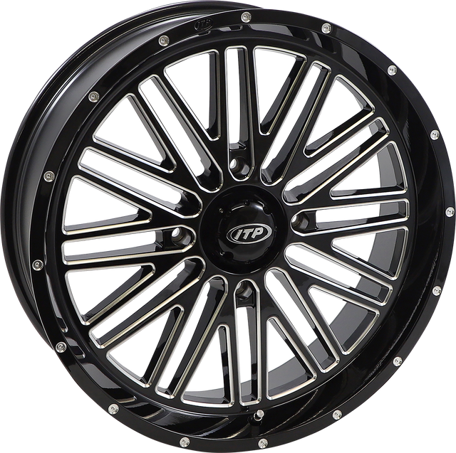 ITP Wheel - Momentum - Front/Rear - Black/Milled - 24x6.5 - 4/137 - 4+2.5 (+10 mm) 2422786731B