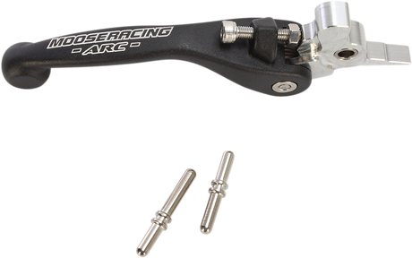 Moose Offroad Flex Clutch Lever by ARC - Black for Honda CRF250L, Kawasaki KLR650, Yamaha WR250R, KTM Duke 390