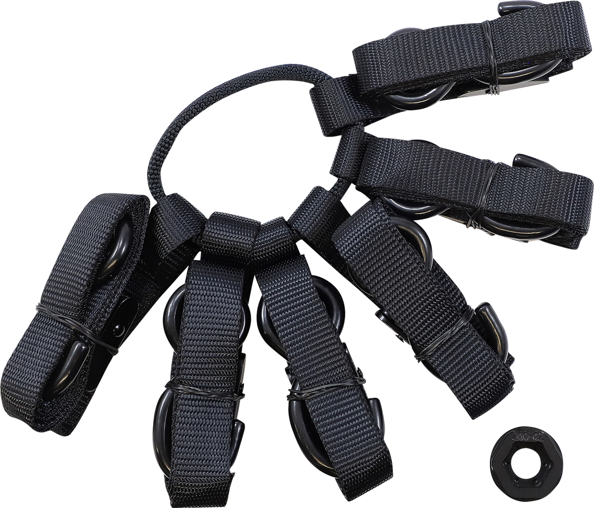 MOOSE OFFROAD Cargo Straps - UTV - Black O10-6745