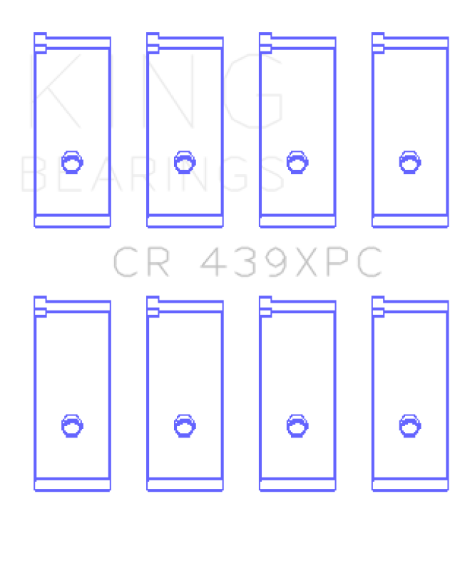 King Engine Bearings Honda B18A1/B18B1 (Size .026) pMaxKote Performance Rod Bearing Set