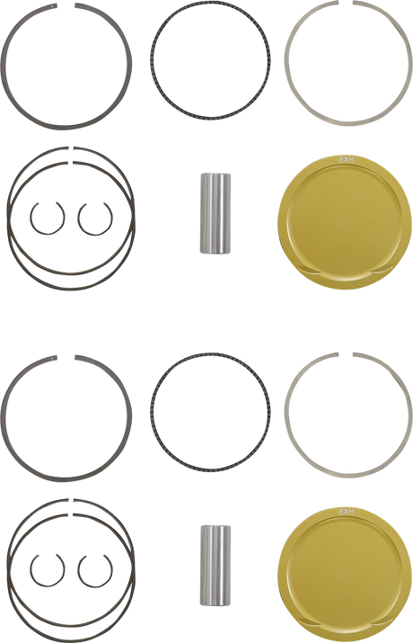 JE PISTONS Piston Kit - 93.00 mm - 9.0:1 CR - Polaris RZR XP Turbo 379457
