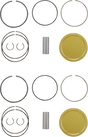 JE PISTONS Piston Kit - 93.00 mm - 9.0:1 CR - Polaris RZR XP Turbo 379457