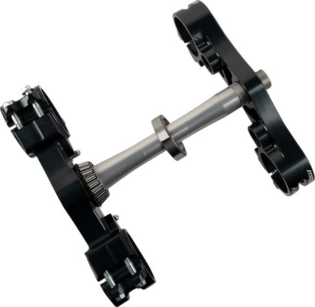 Moose Offroad Triple Clamp for Mountain Bikes - Gray 14.099.2.AN with 1-1/8 Inch Bar Mounts, Fits Various Mountain Bike Models