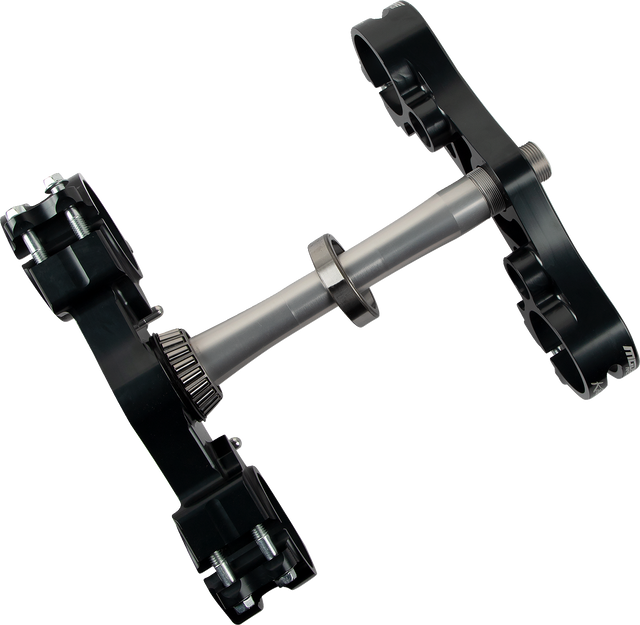 Moose Offroad Triple Clamp for Mountain Bikes - Gray 14.099.2.AN with 1-1/8 Inch Bar Mounts, Fits Various Mountain Bike Models