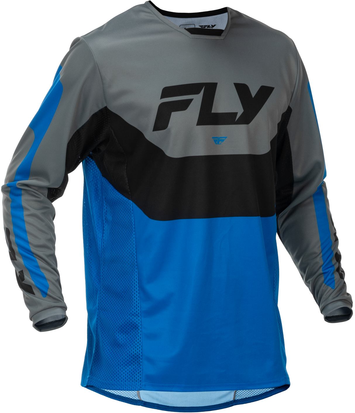 Fly Racing Kinetic Jersey Blue/Grey/Black XL – Motocross Motorcycle Gear for Off-Road Vehicles