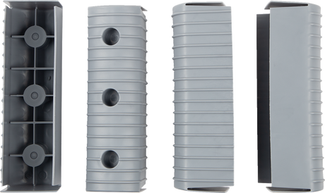 CALIBER Bunk Wrap Endcap - 2"x6" - Gray - 4 Pack 23053