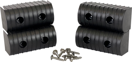 CALIBER Bunk Wrap Endcap - 2"x4" - Black - 4 Pack 23051-BK