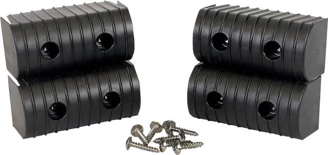CALIBER Bunk Wrap Endcap - 2"x4" - Black - 4 Pack 23051-BK