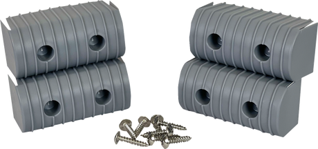 CALIBER Bunk Wrap Endcap - 2"x4" - Gray - 4 Pack 23051
