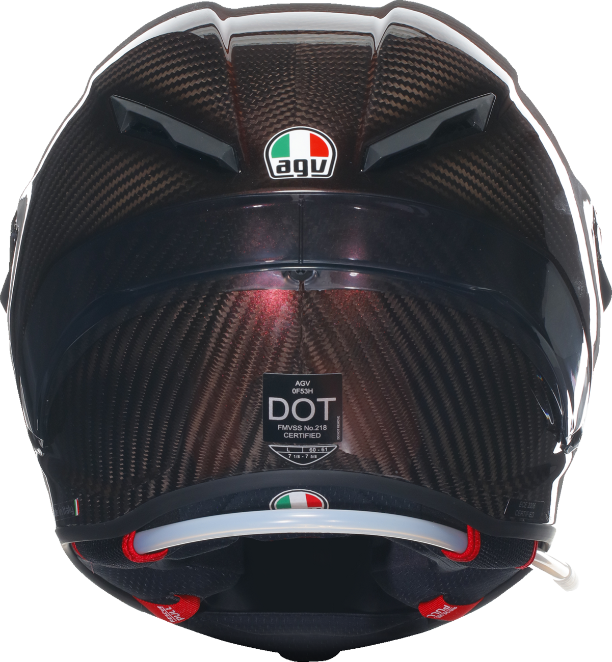 AGV Pista GP RR Helmet - Red Carbon, XL - Motorcycle Racing Helmet with Carbon Fiber Shell and Advanced Ventilation for Honda, Yamaha, Suzuki, Kawasaki, Ducati, and Harley-Davidson
