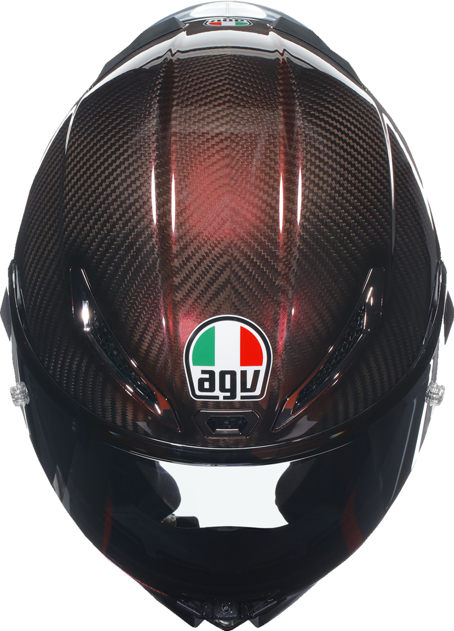 AGV Pista GP RR Helmet - Red Carbon, XL - Motorcycle Racing Helmet with Carbon Fiber Shell and Advanced Ventilation for Honda, Yamaha, Suzuki, Kawasaki, Ducati, and Harley-Davidson