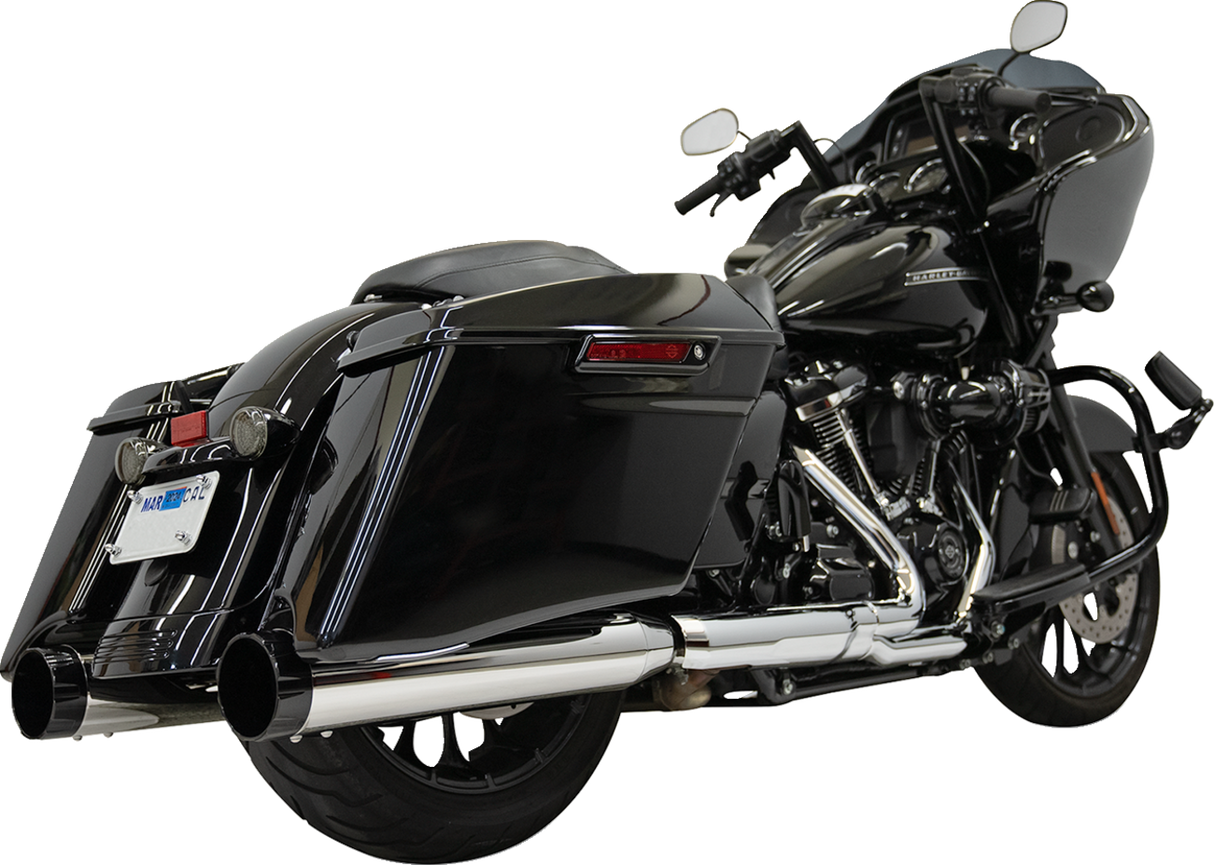 BASSANI XHAUST 4-1/2" Slip-On Mufflers - Chrome 1F745