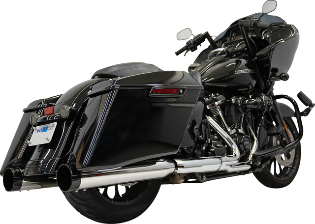 BASSANI XHAUST 4-1/2" Slip-On Mufflers - Chrome 1F745