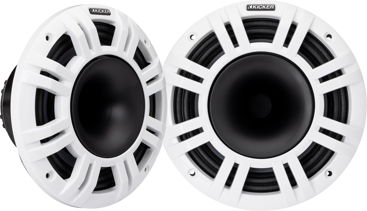 KICKER 8-Inch Marine-Grade 4-Ohm Speakers Model 48KMXL84 for Motorcycle Fairings and Saddlebags
